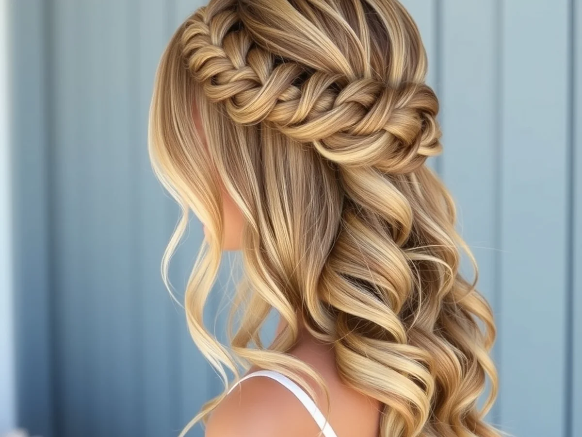 Waterfall Braid Look - bridesmaid hairstyles