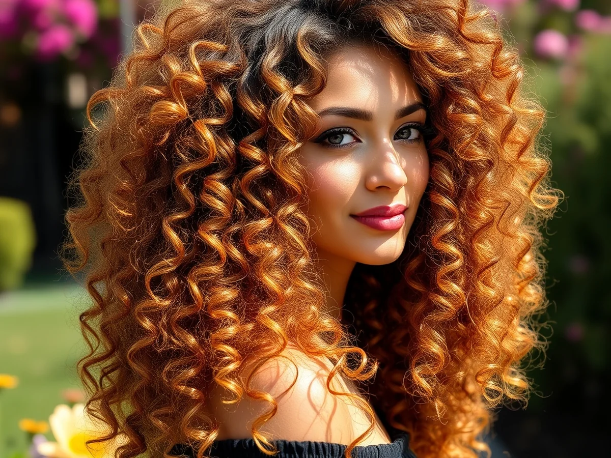 Chestnut On Curls - chestnut hair color
