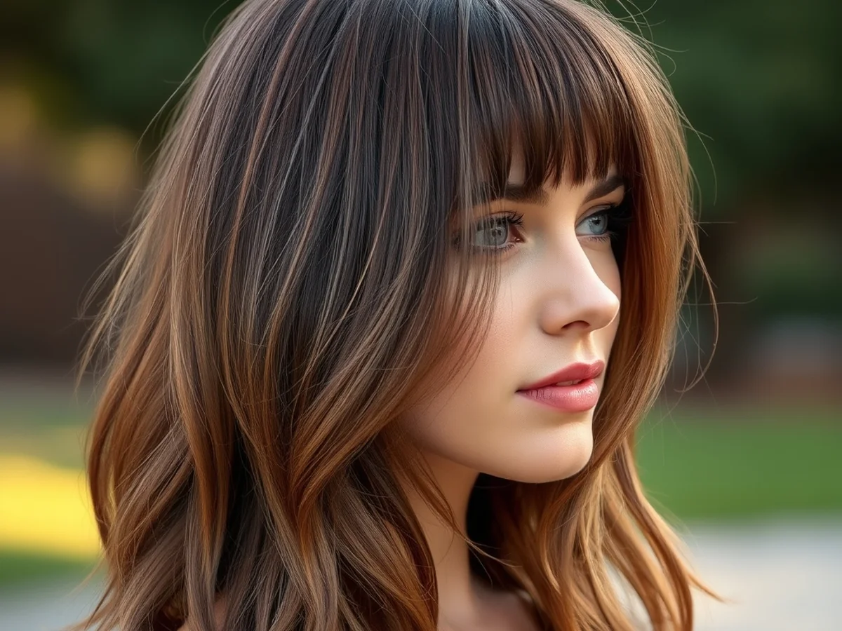Chestnut Root Smudging - chestnut hair color
