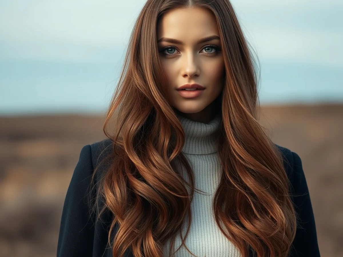 Chestnut Winter Tones - chestnut hair color