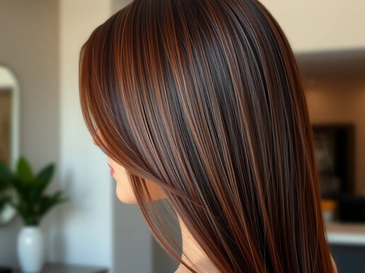 Glossy Chestnut Finish - chestnut hair color