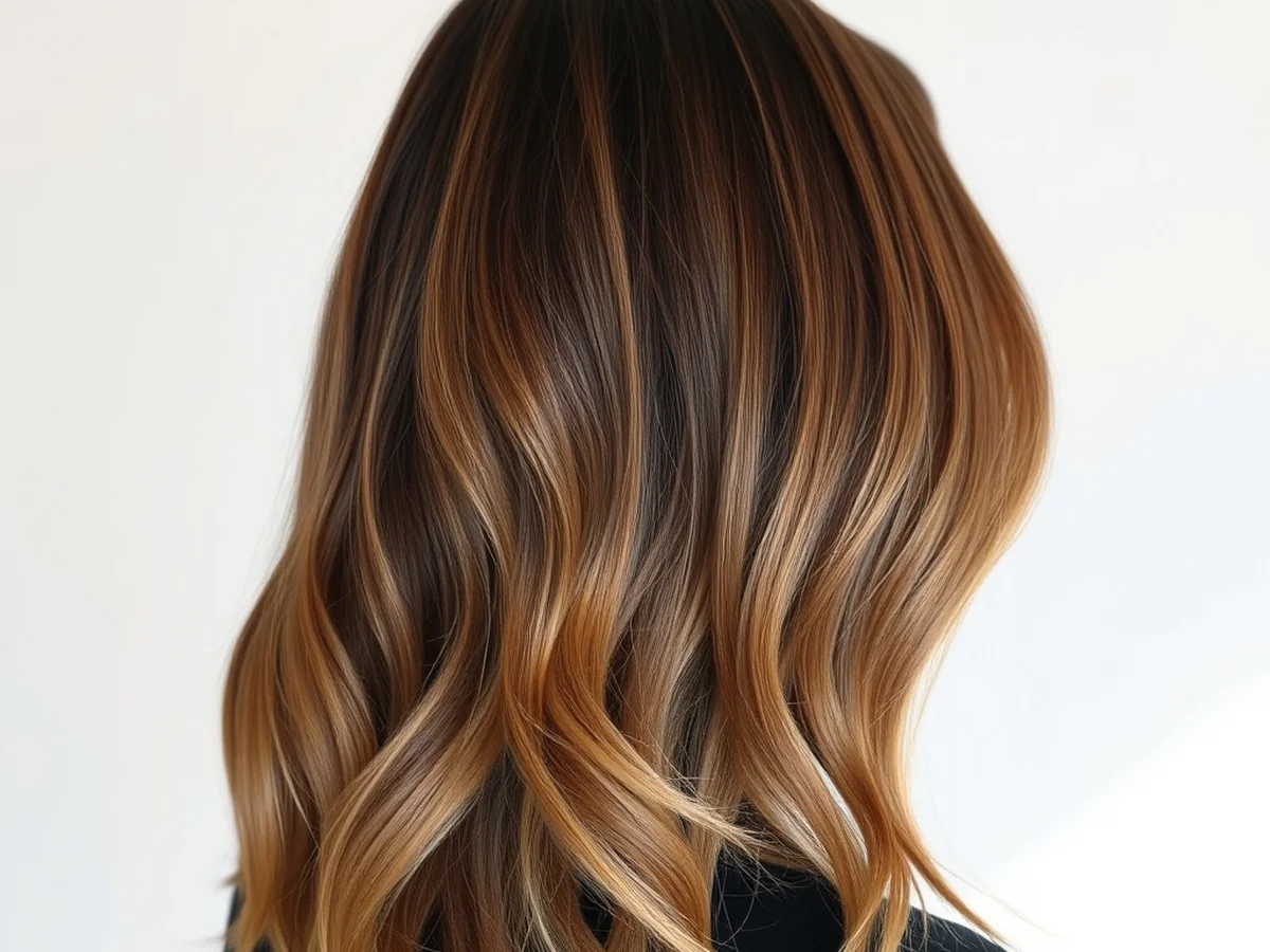 Honey Chestnut Balayage - chestnut hair color