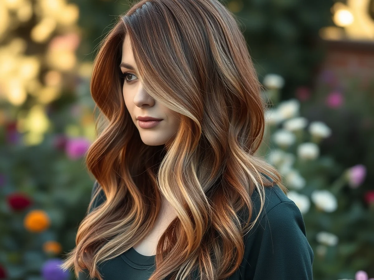 Soft Chestnut Highlights - chestnut hair color
