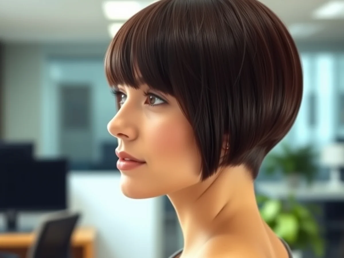 Blunt Short Bob - chic short hairstyles