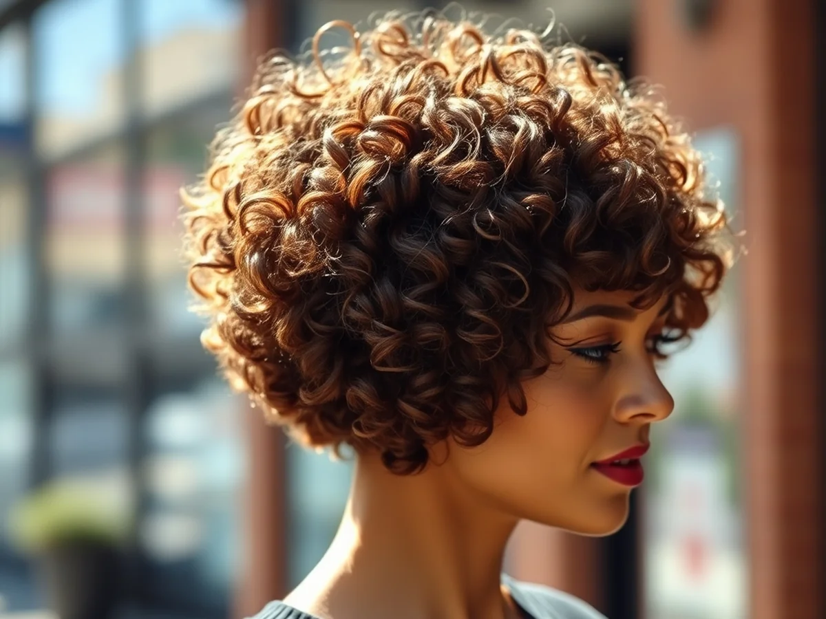 Curly Short Crop - chic short hairstyles