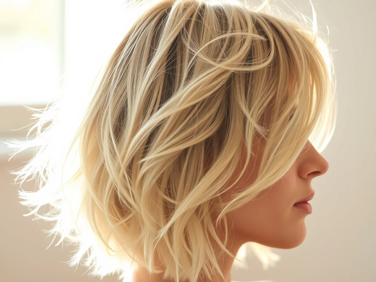 Feathered Short Layers - chic short hairstyles