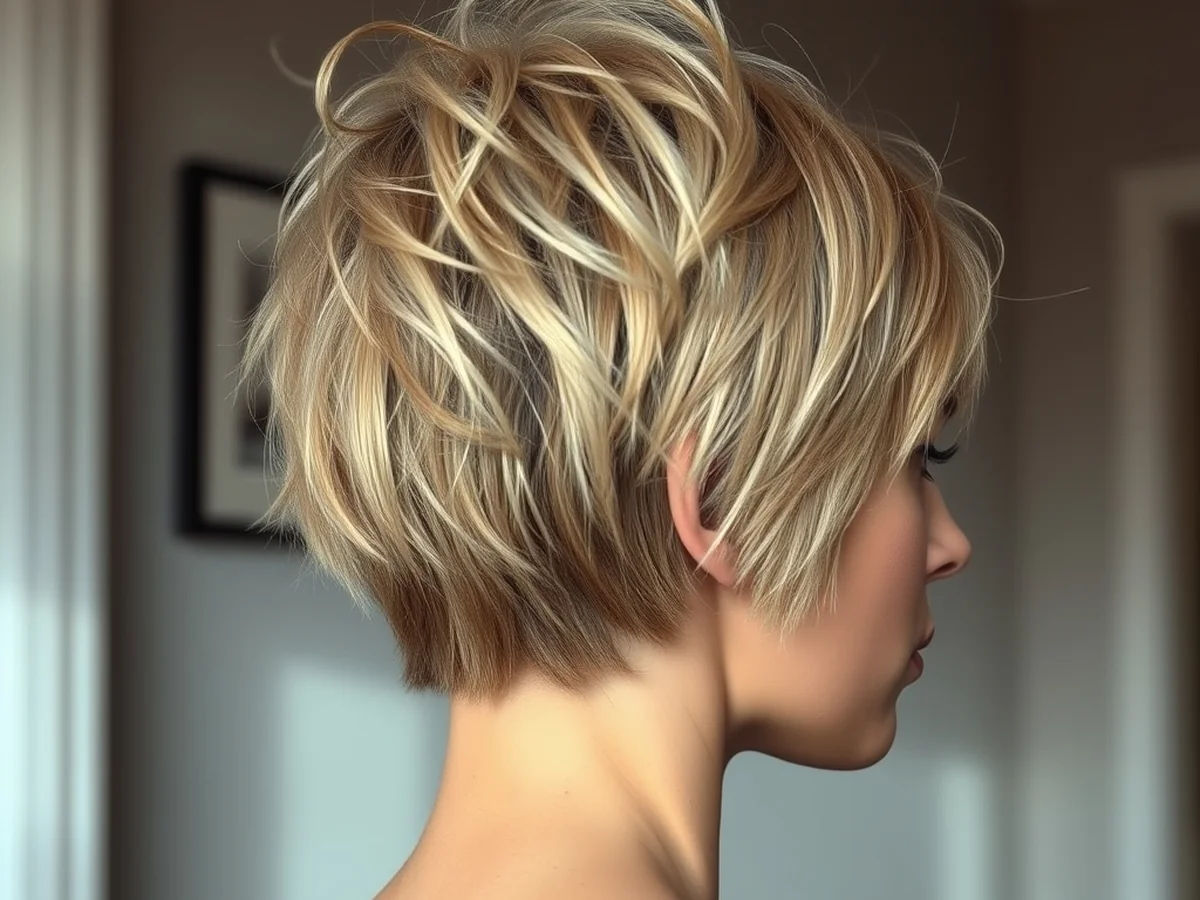 Messy Bedhead Crop - chic short hairstyles