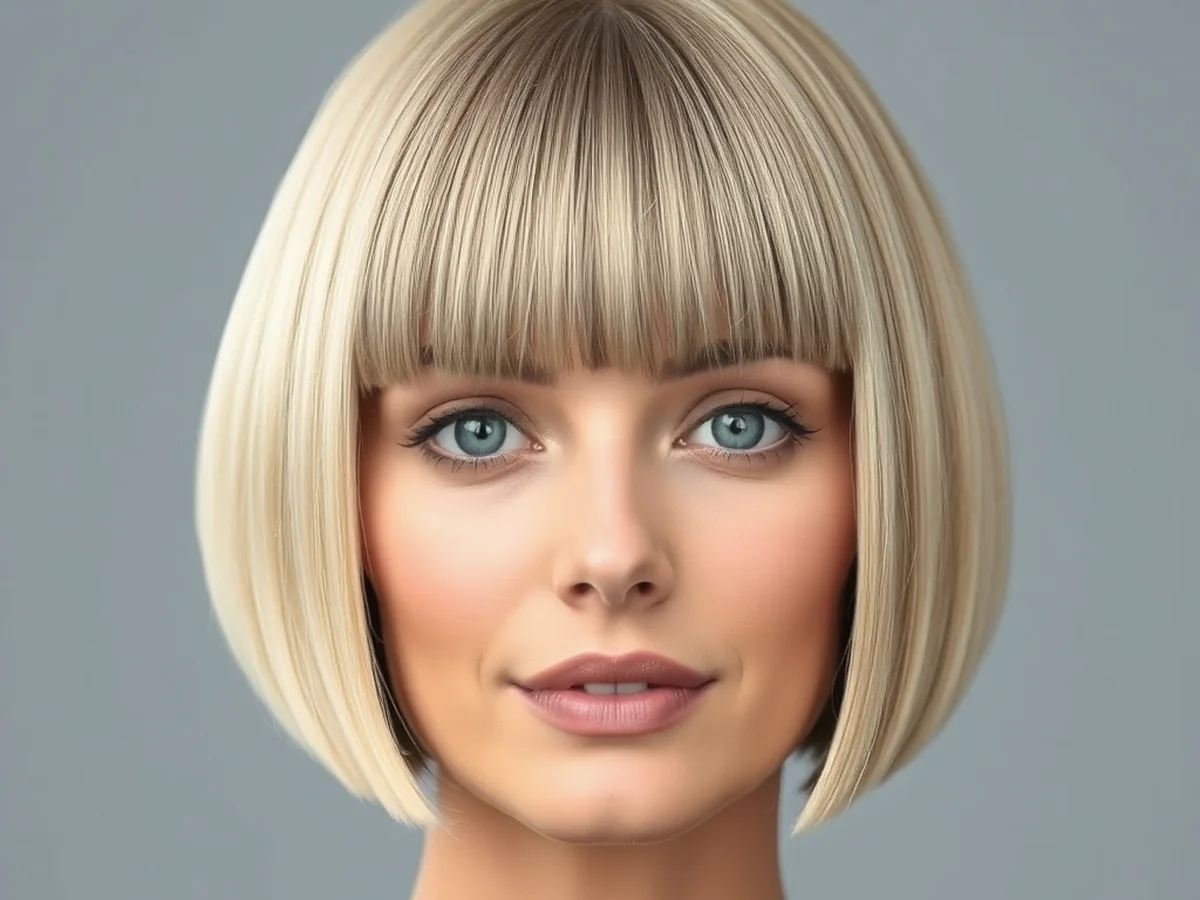 Middle Part Bob - chic short hairstyles
