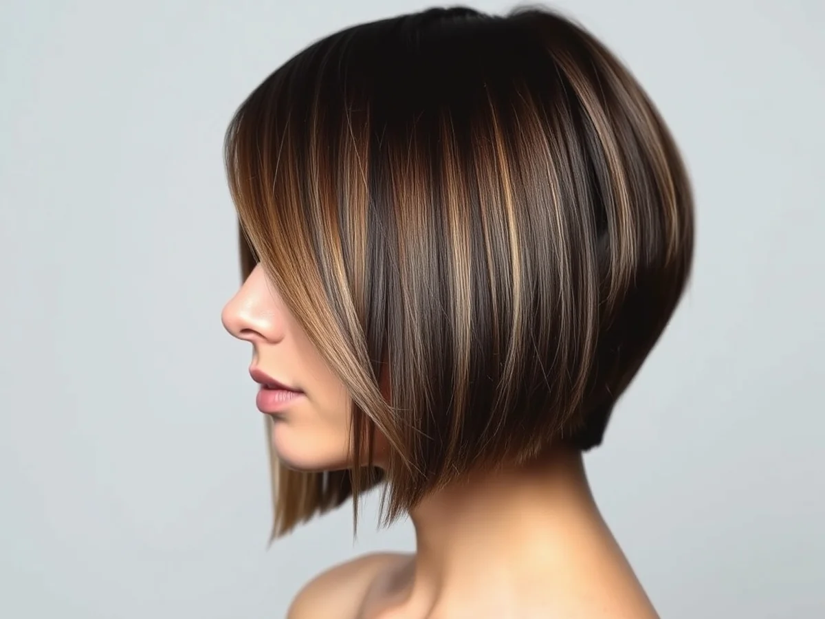 Modern Asymmetrical Bob - chic short hairstyles