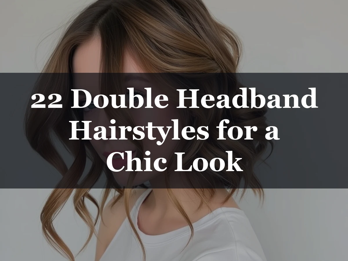22 Double Headband Hairstyles for a Chic Look - double headband hairstyles