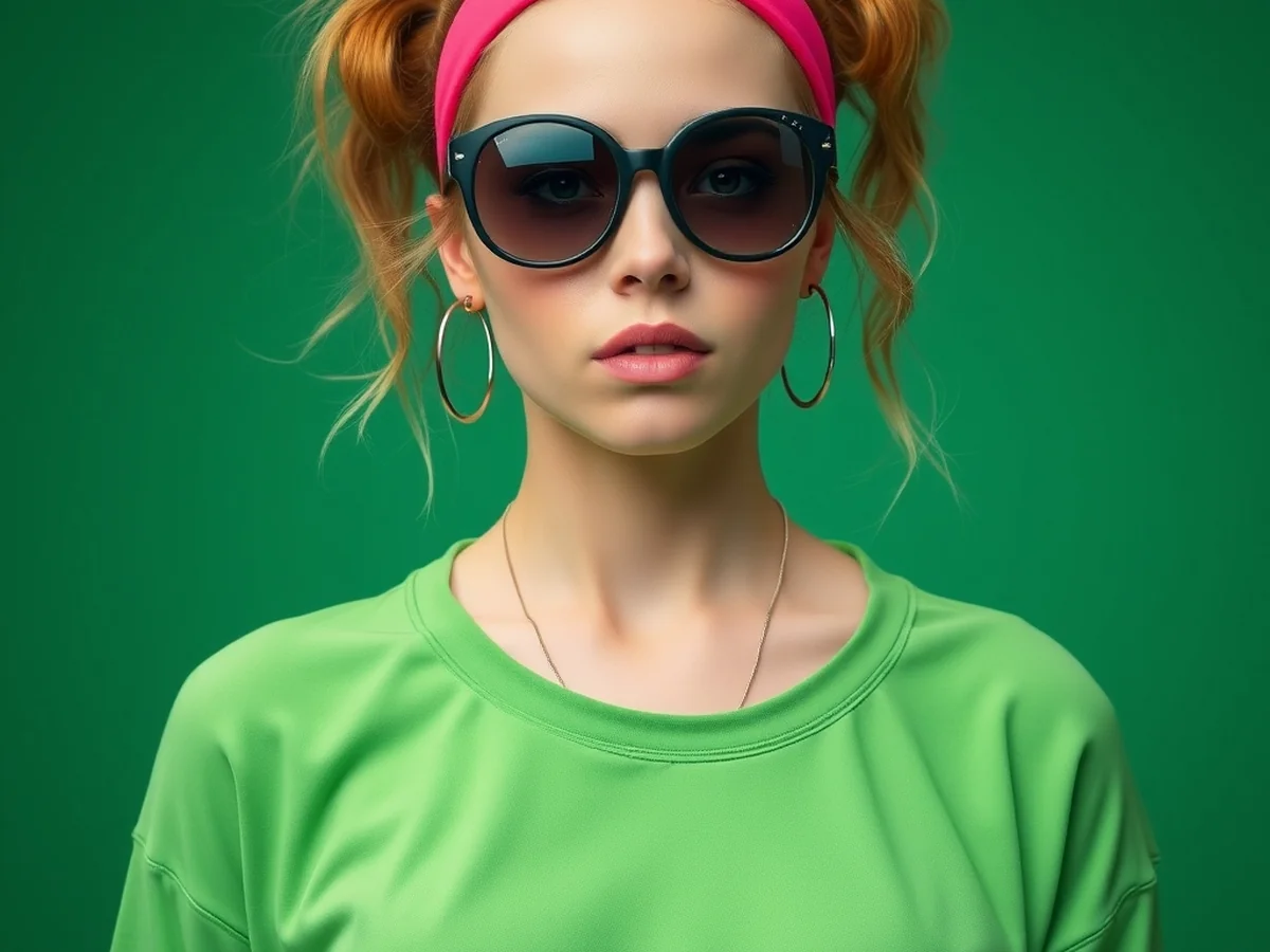 Sporty Band Look - double headband hairstyles