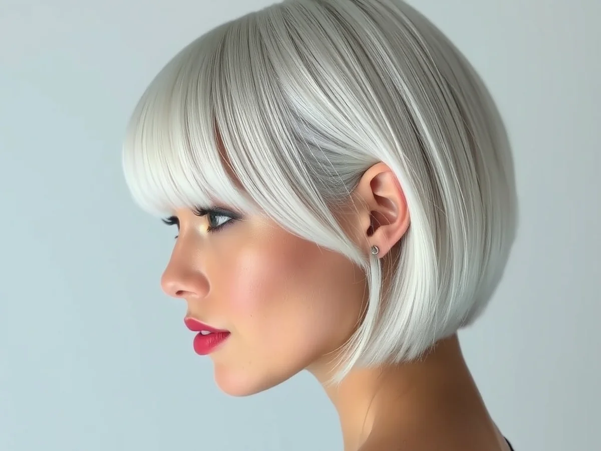 Icy Platinum Strands - gorgeous hair color