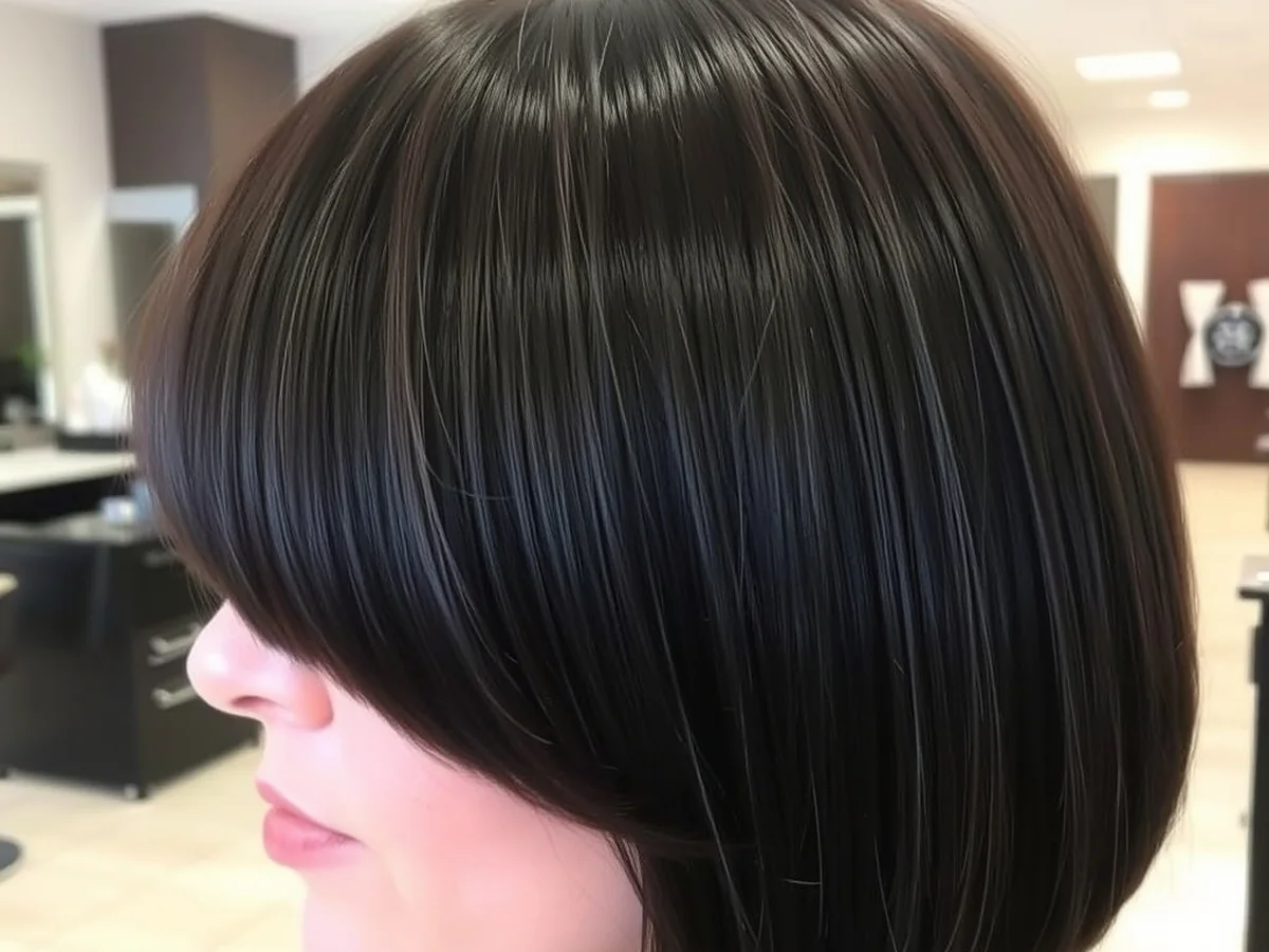 Blunt Bangs Style - haircut ideas for brunettes