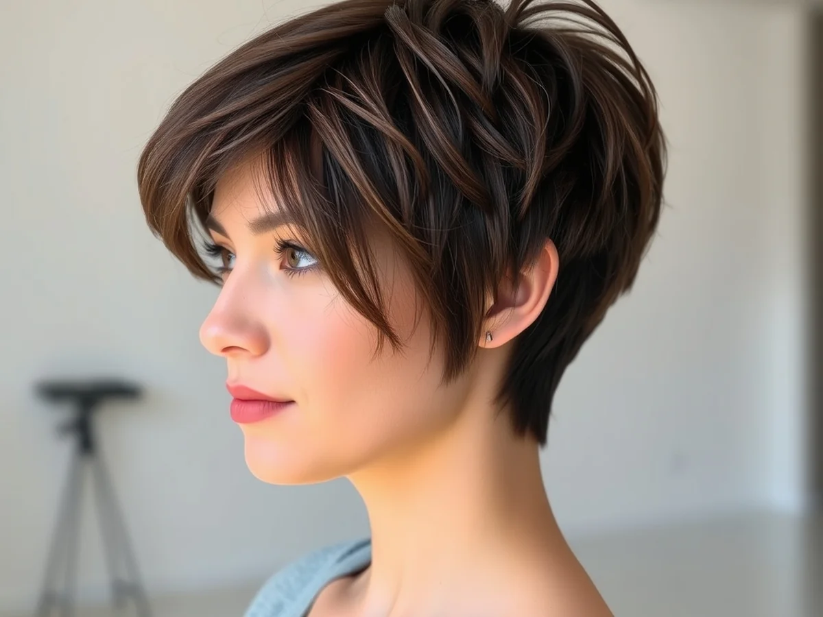 Choppy Pixie Cut - haircut ideas for brunettes