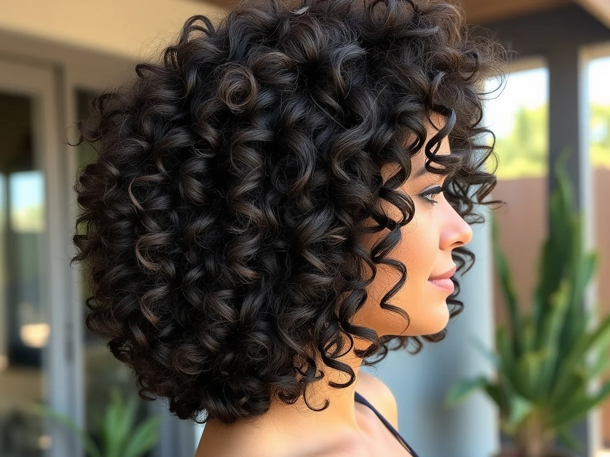Curly Layered Cut - haircut ideas for brunettes