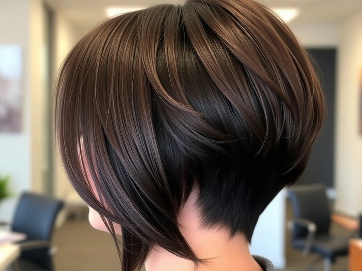 Graduated Wedge Cut - haircut ideas for brunettes
