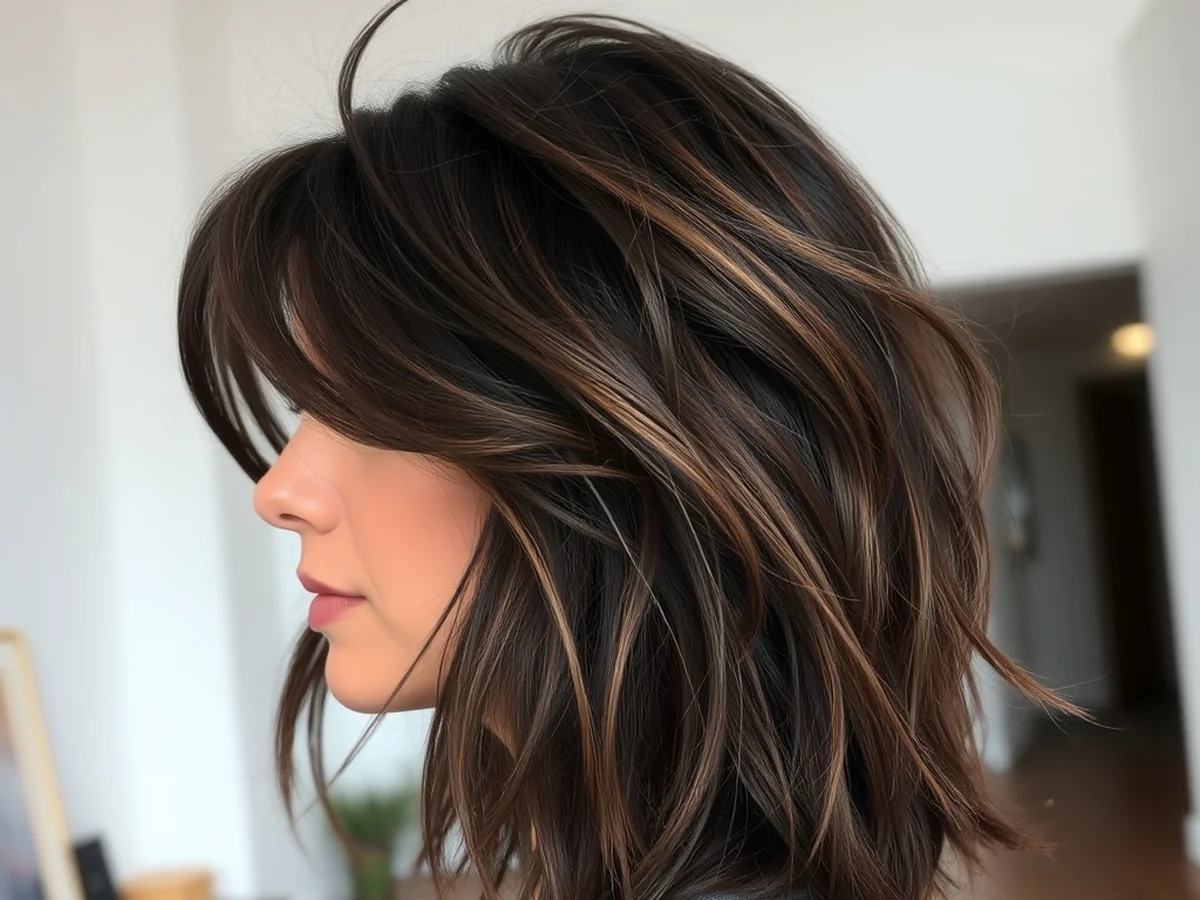 Modern Shag Style - haircut ideas for brunettes