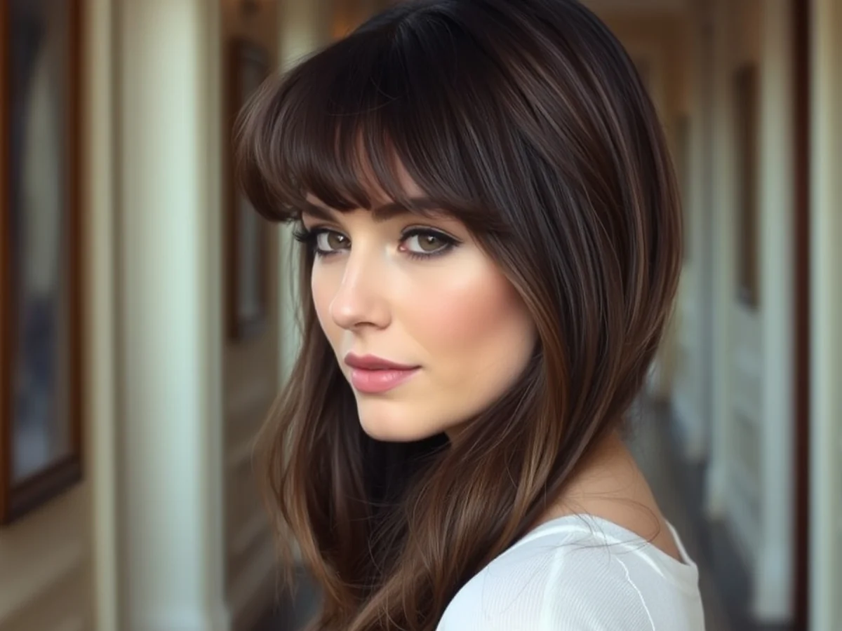 Wispy Fringe Look - haircut ideas for brunettes