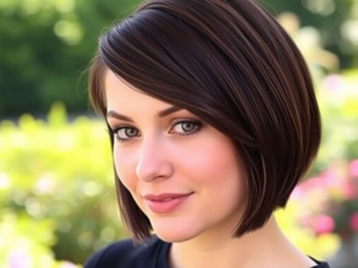 Side Swept Bangs - hairstyles round faces
