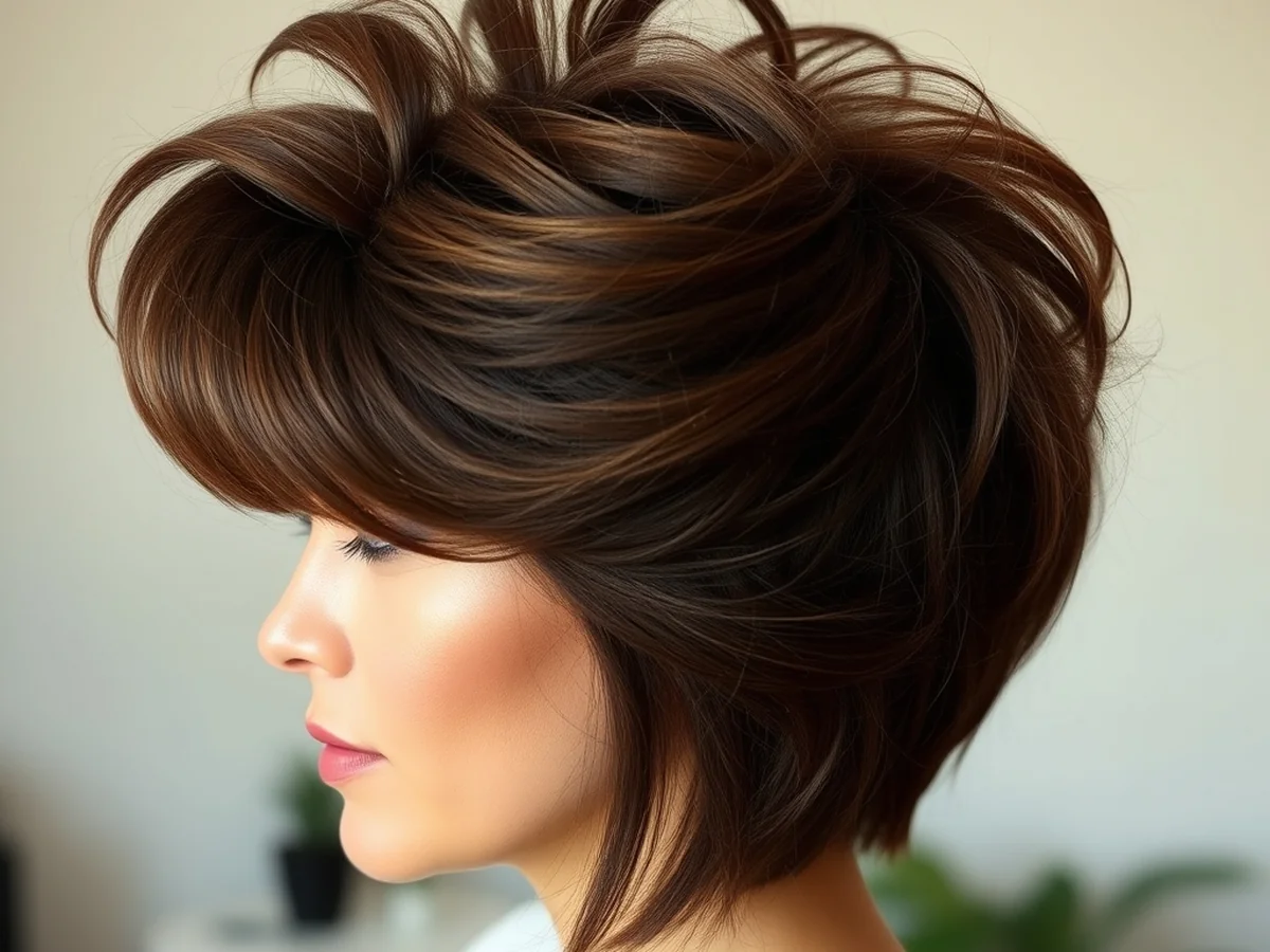Volume Crown Styling - hairstyles round faces