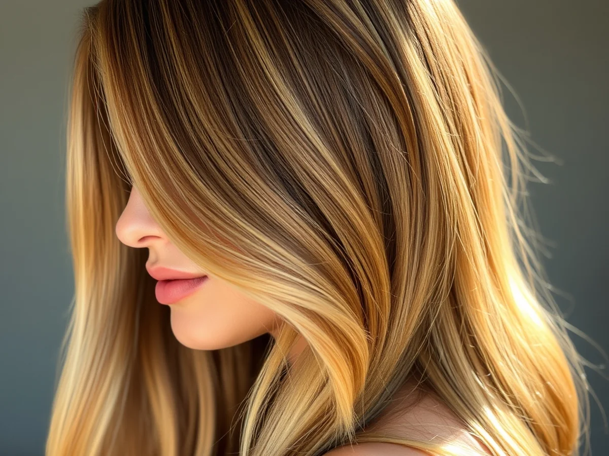 Golden Honey Tones - honey brown balayage