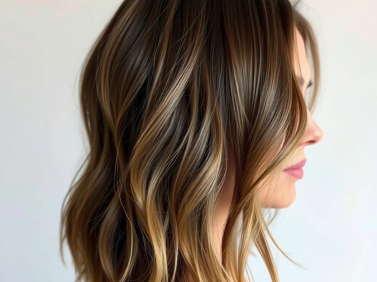 Minimalist Honey Strands - honey brown balayage