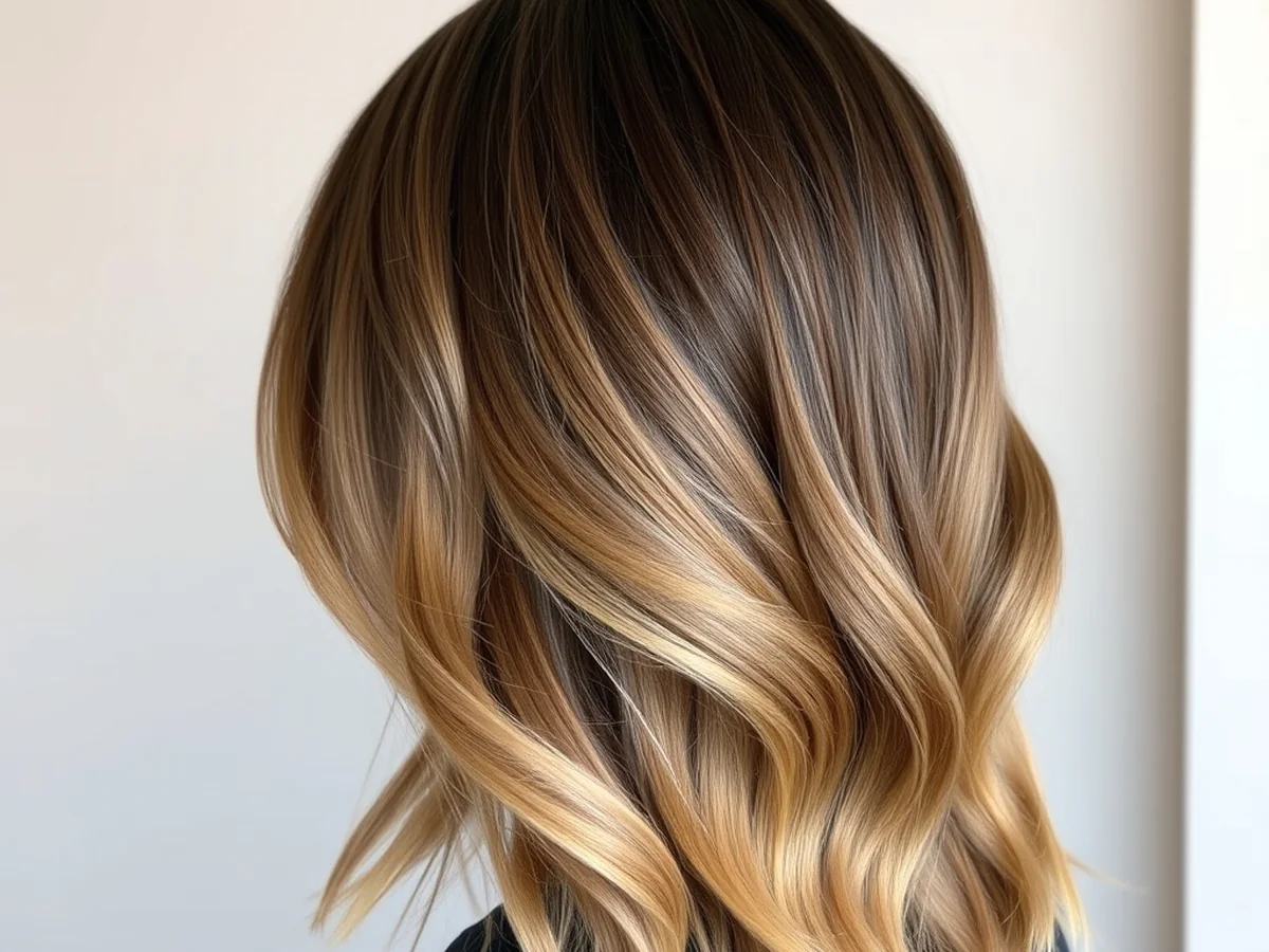 Modern Ombre Fade - honey brown balayage