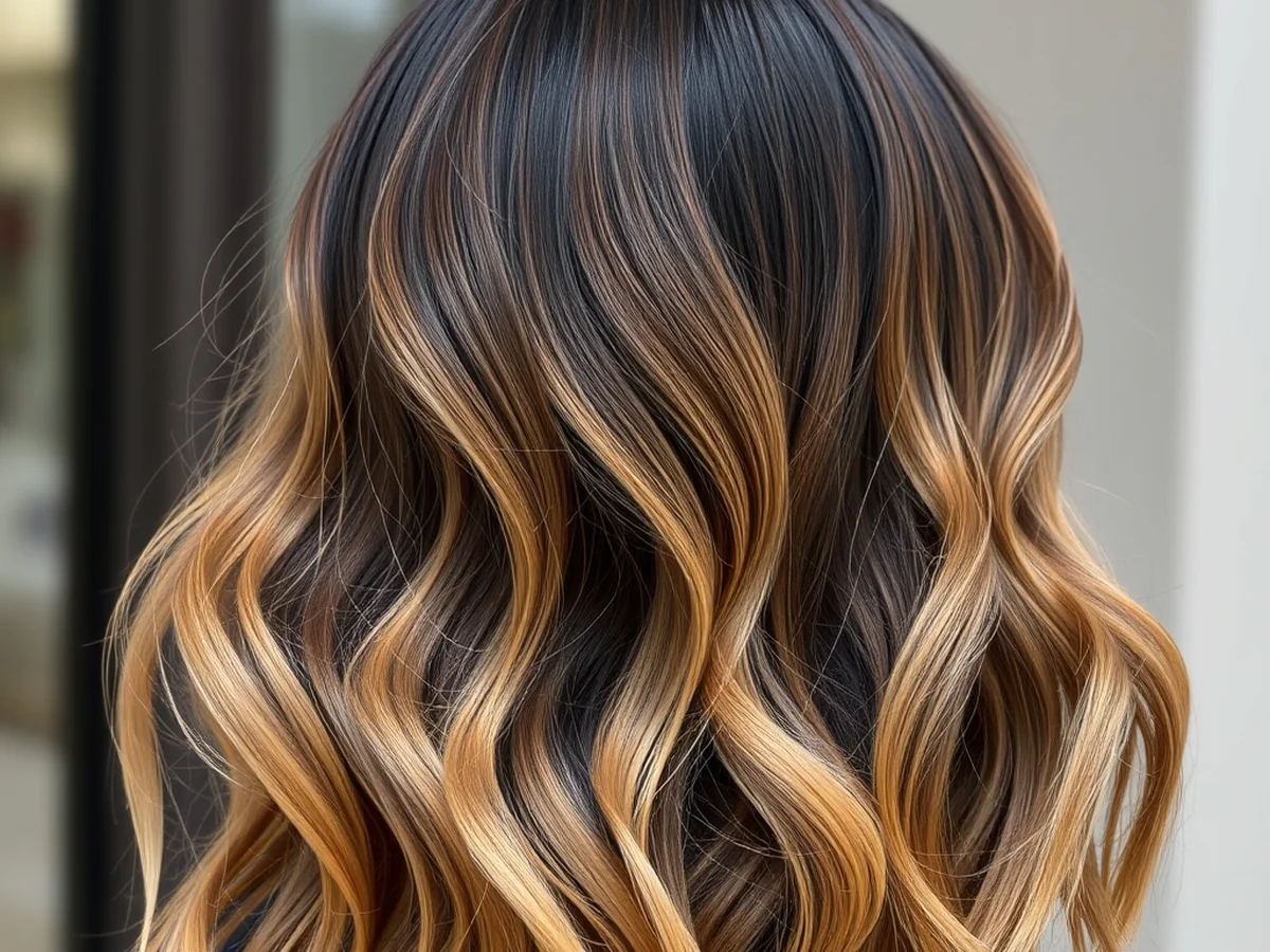 Natural Root Smudge - honey brown balayage