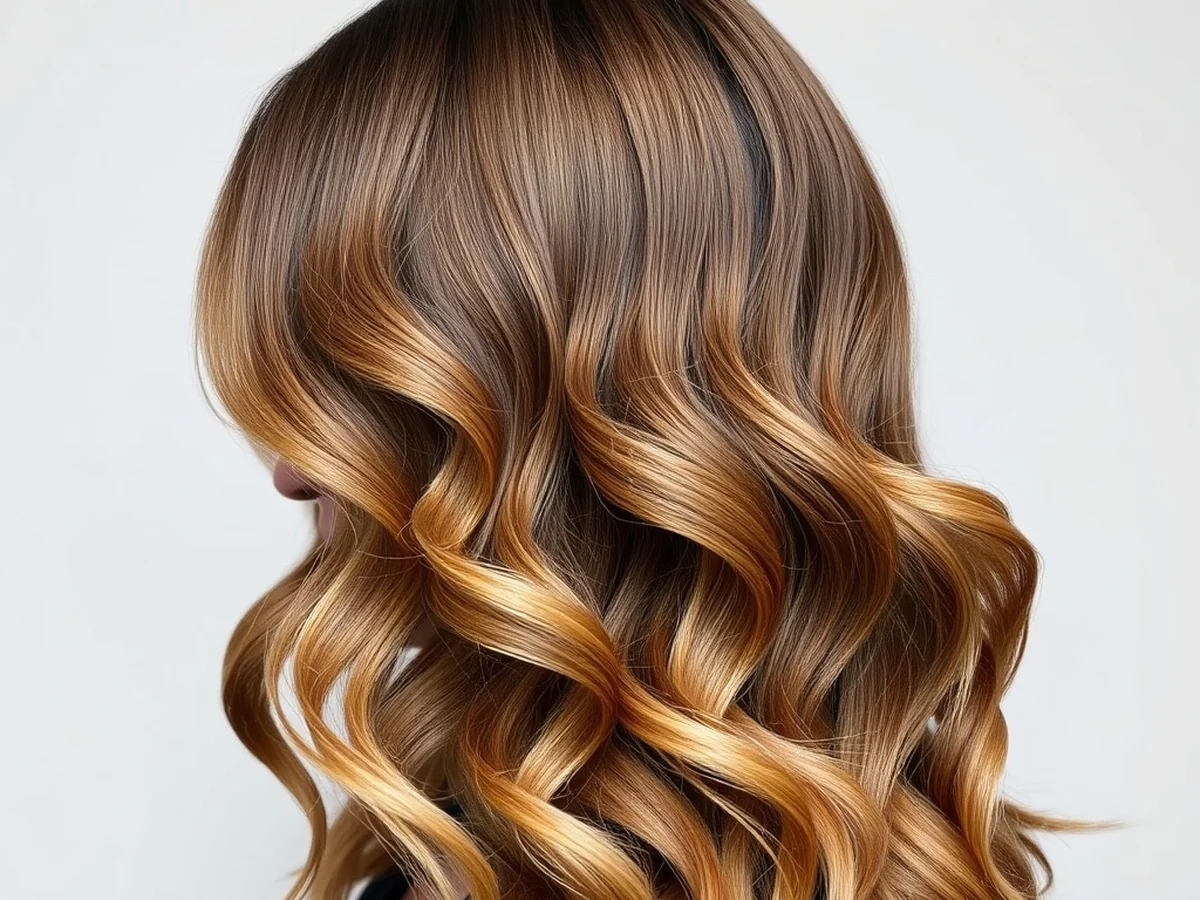 Polished Honey Waves - honey brown balayage