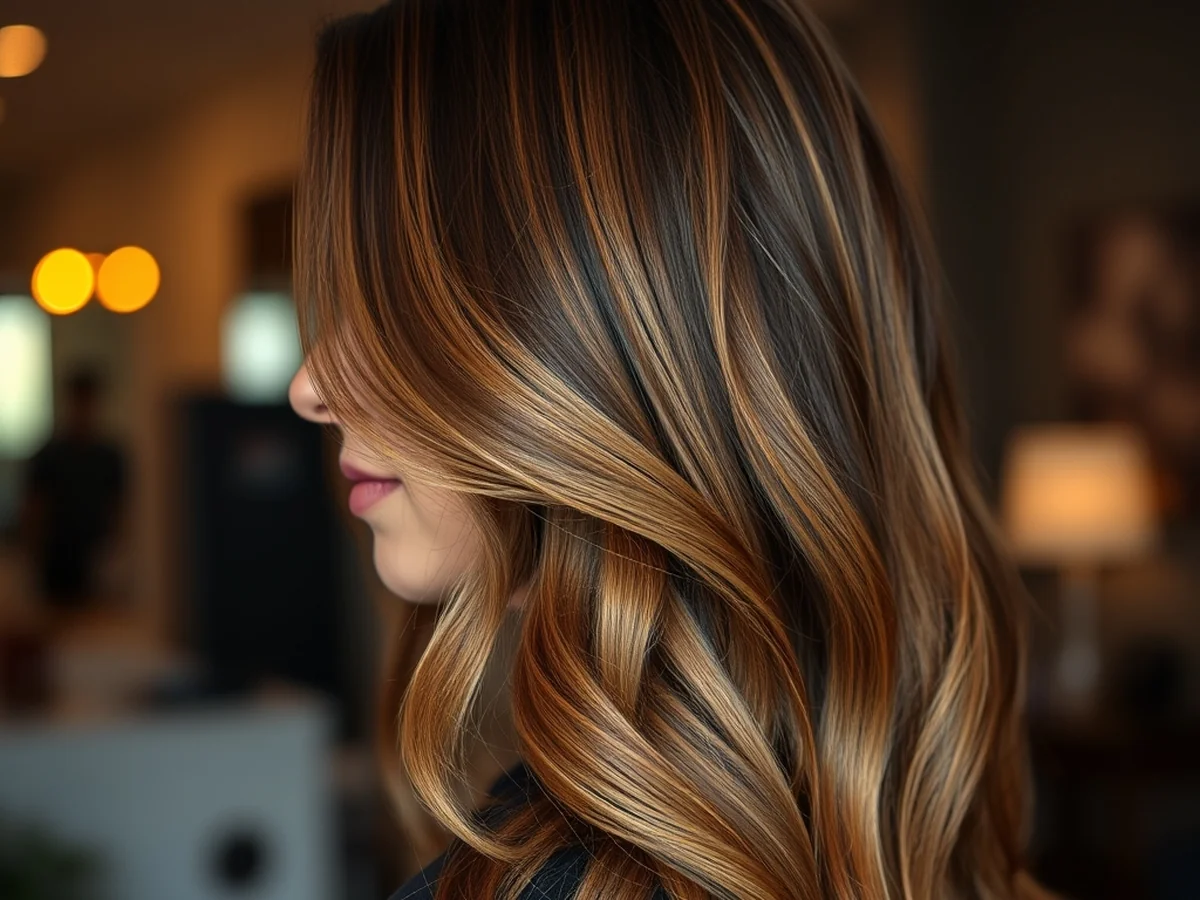 Rich Caramel Glow - honey brown balayage