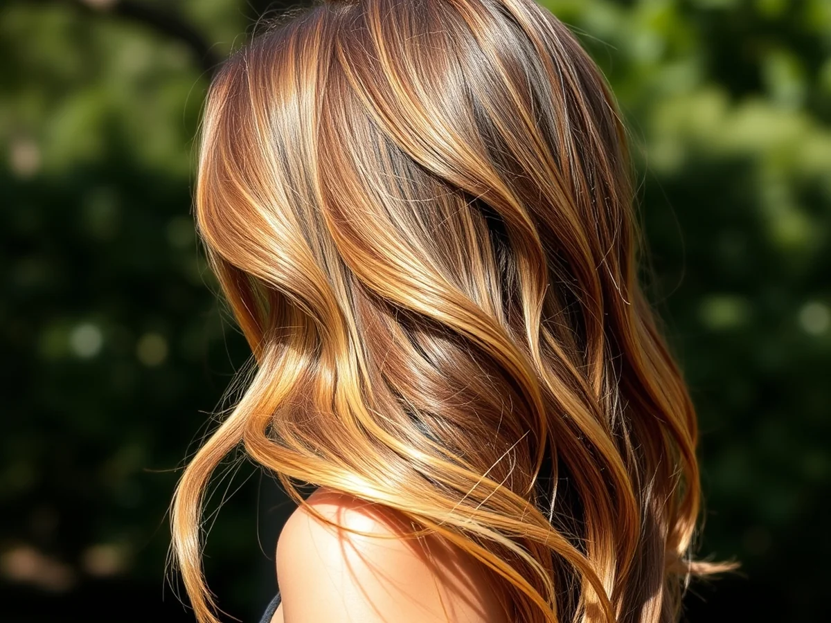 Sun Kissed Brunette - honey brown balayage