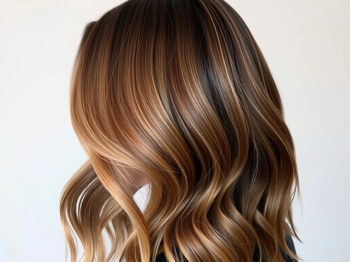Warm Undertone Blend - honey brown balayage