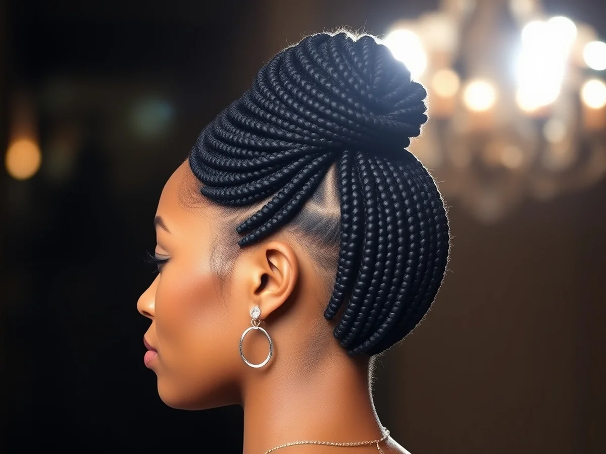 Elegant Formal Loc Chignon - loc style for long hairs