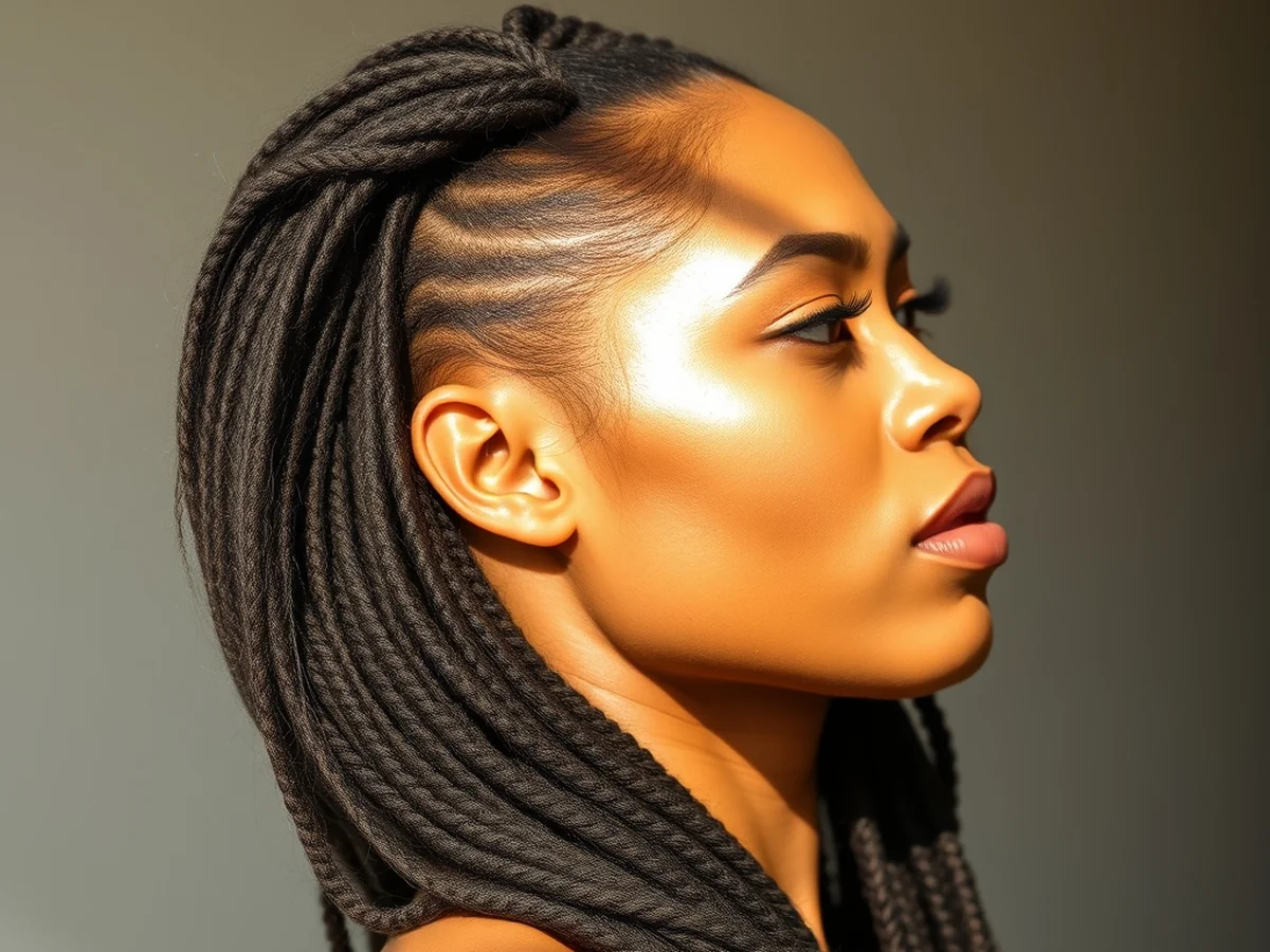 Faux Side Cut - loc style for long hairs