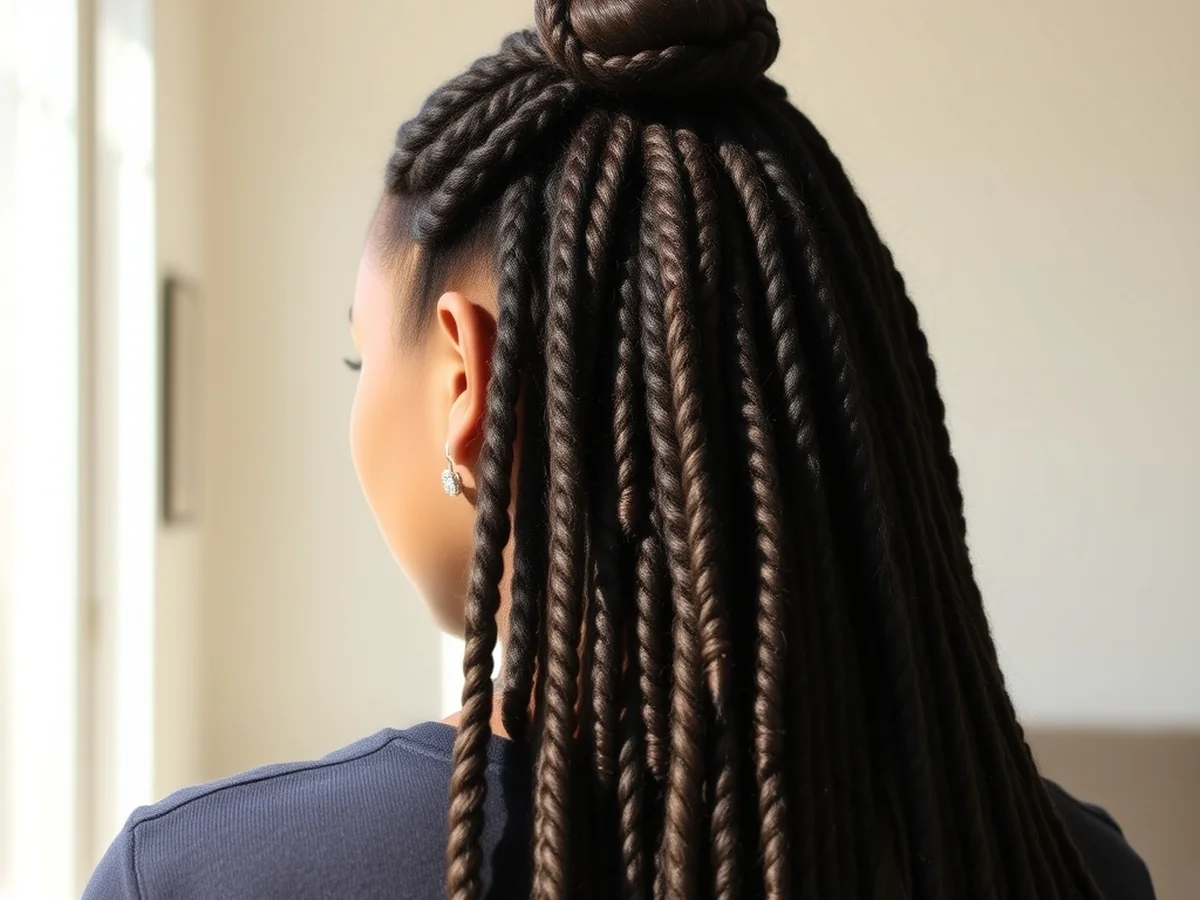 Half Up Style - loc style for long hairs