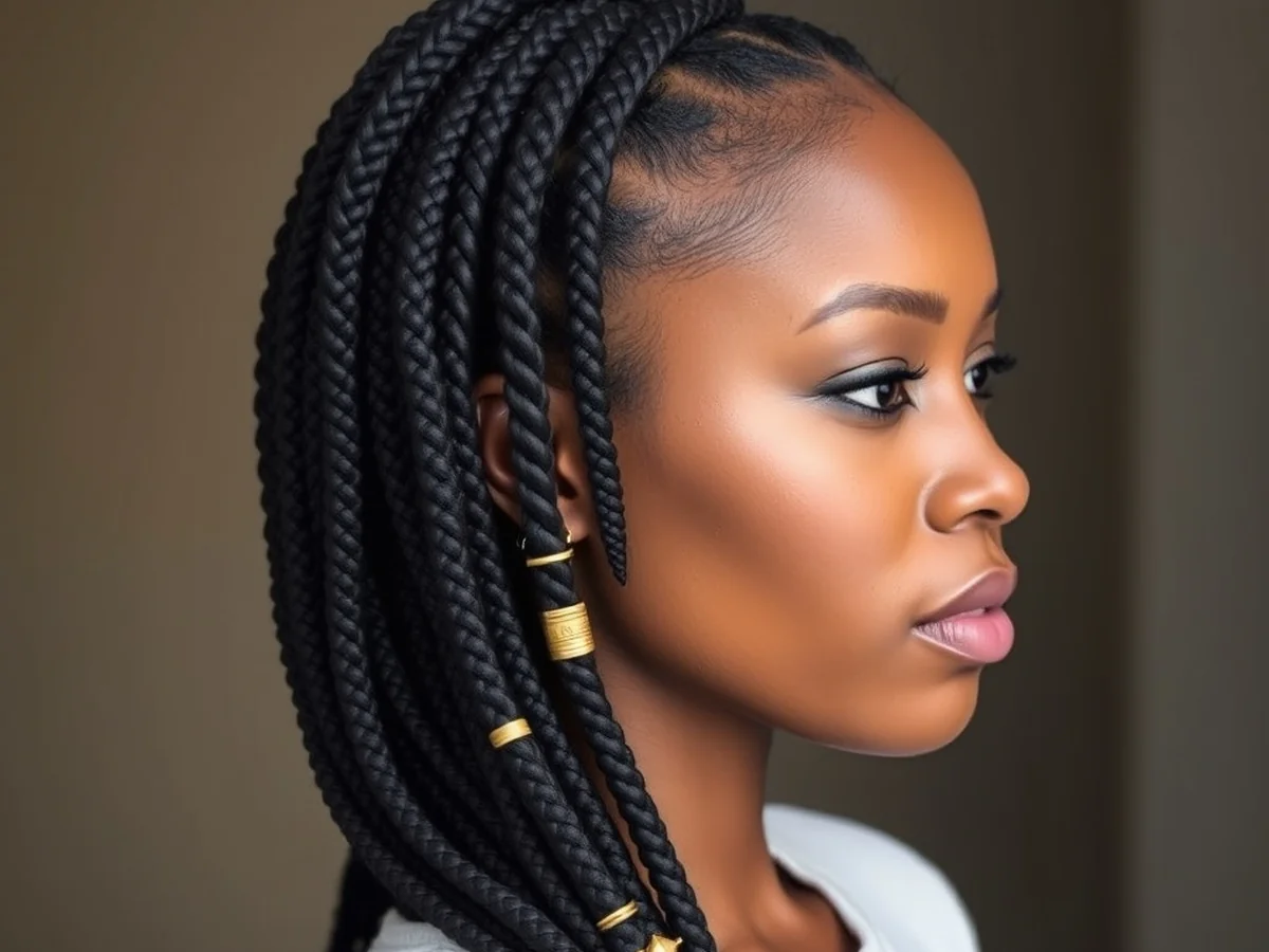 Rope Twist Style - loc style for long hairs