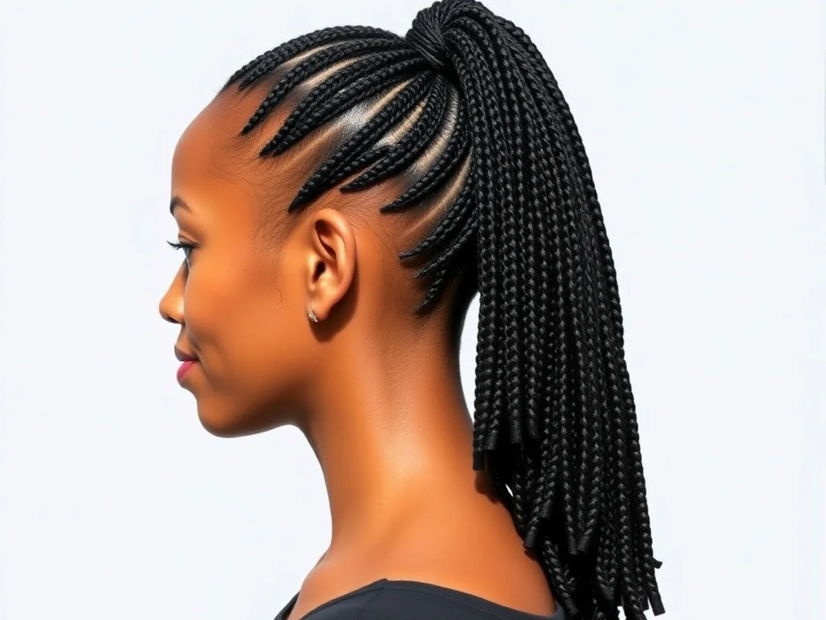 Wrapped Loc Pony - loc style for long hairs