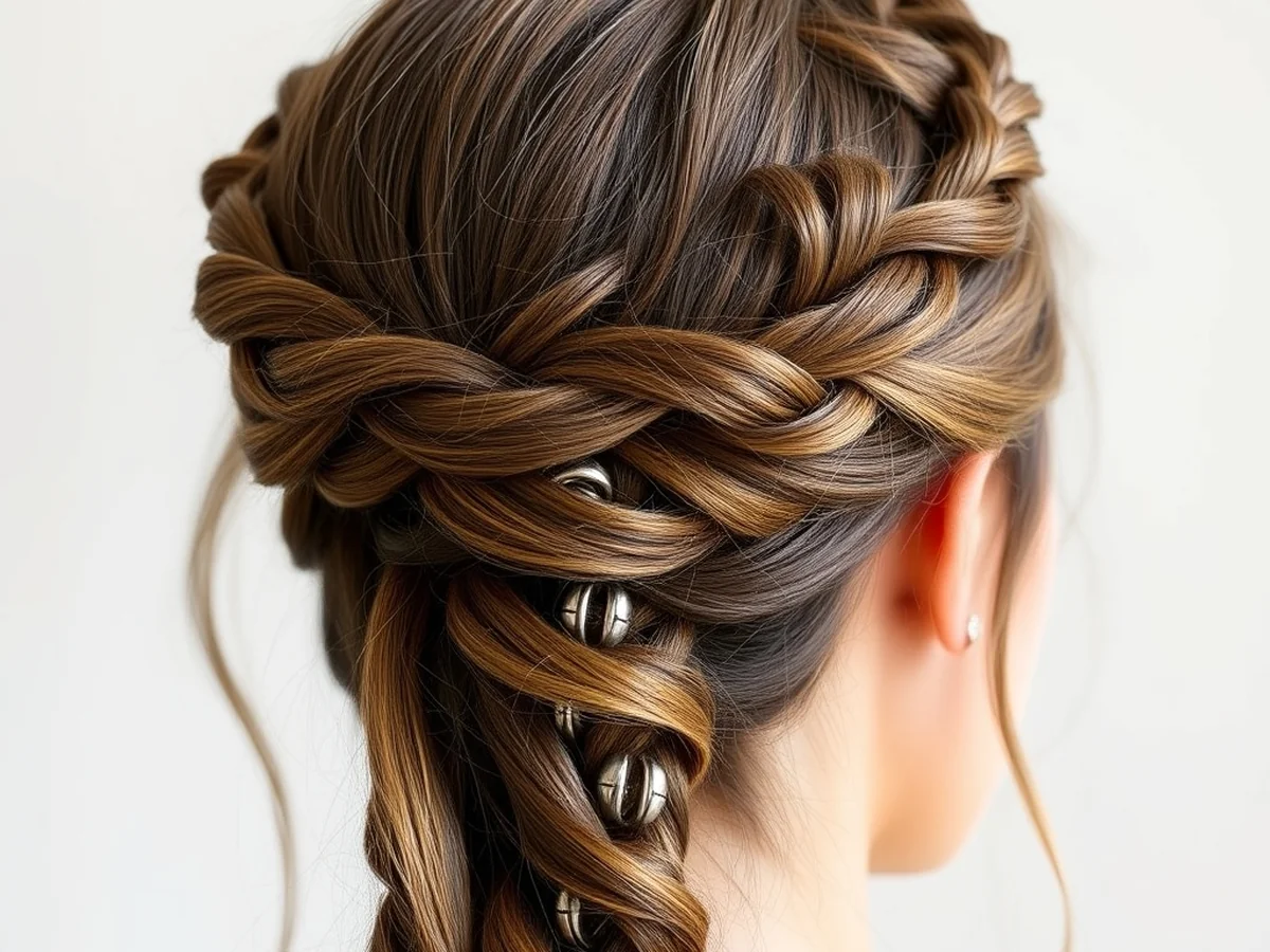 Braided Crown Jewelry - must try styles with hair jewelry
