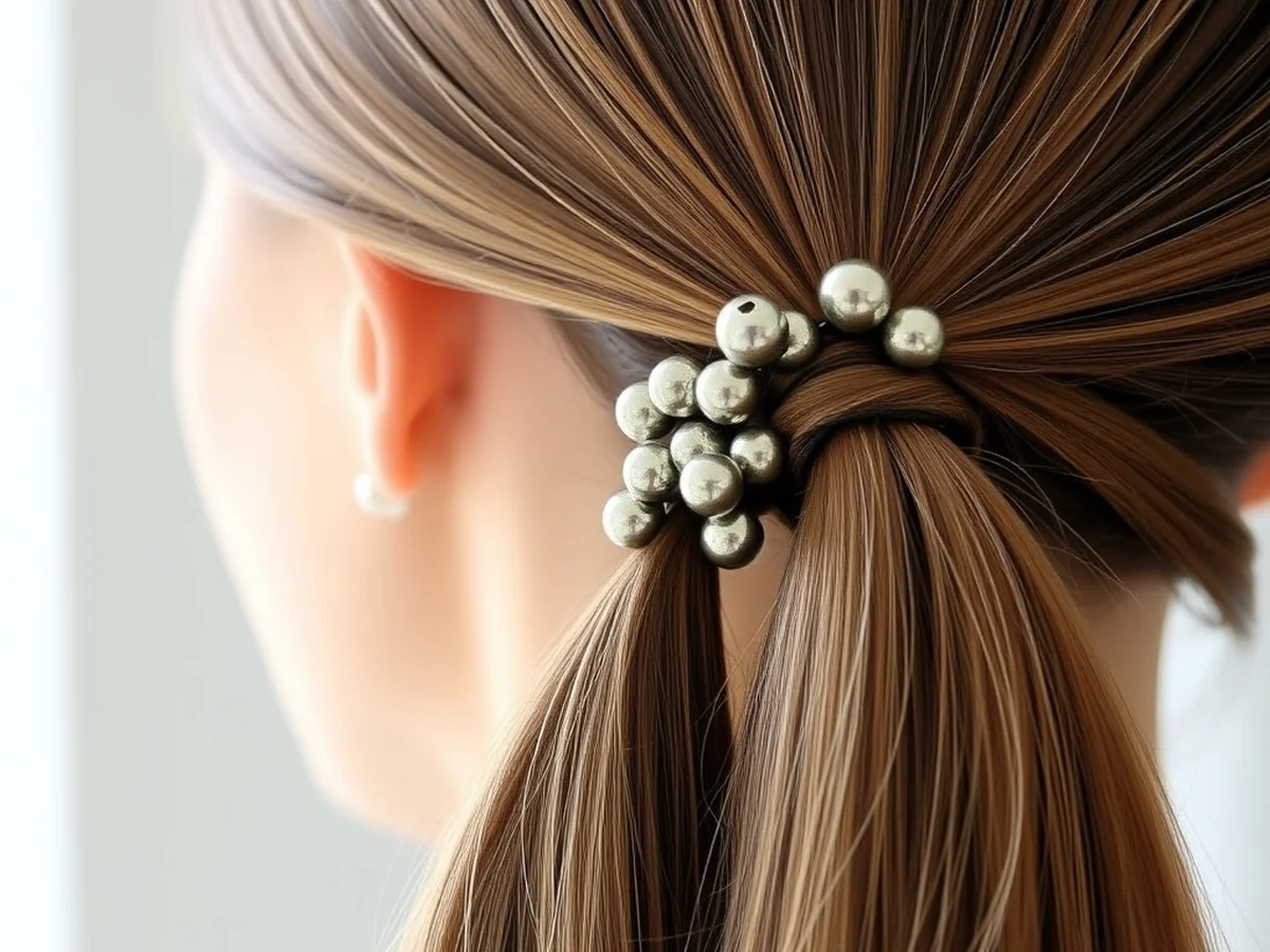 Decorative Hair Ties - must try styles with hair jewelry