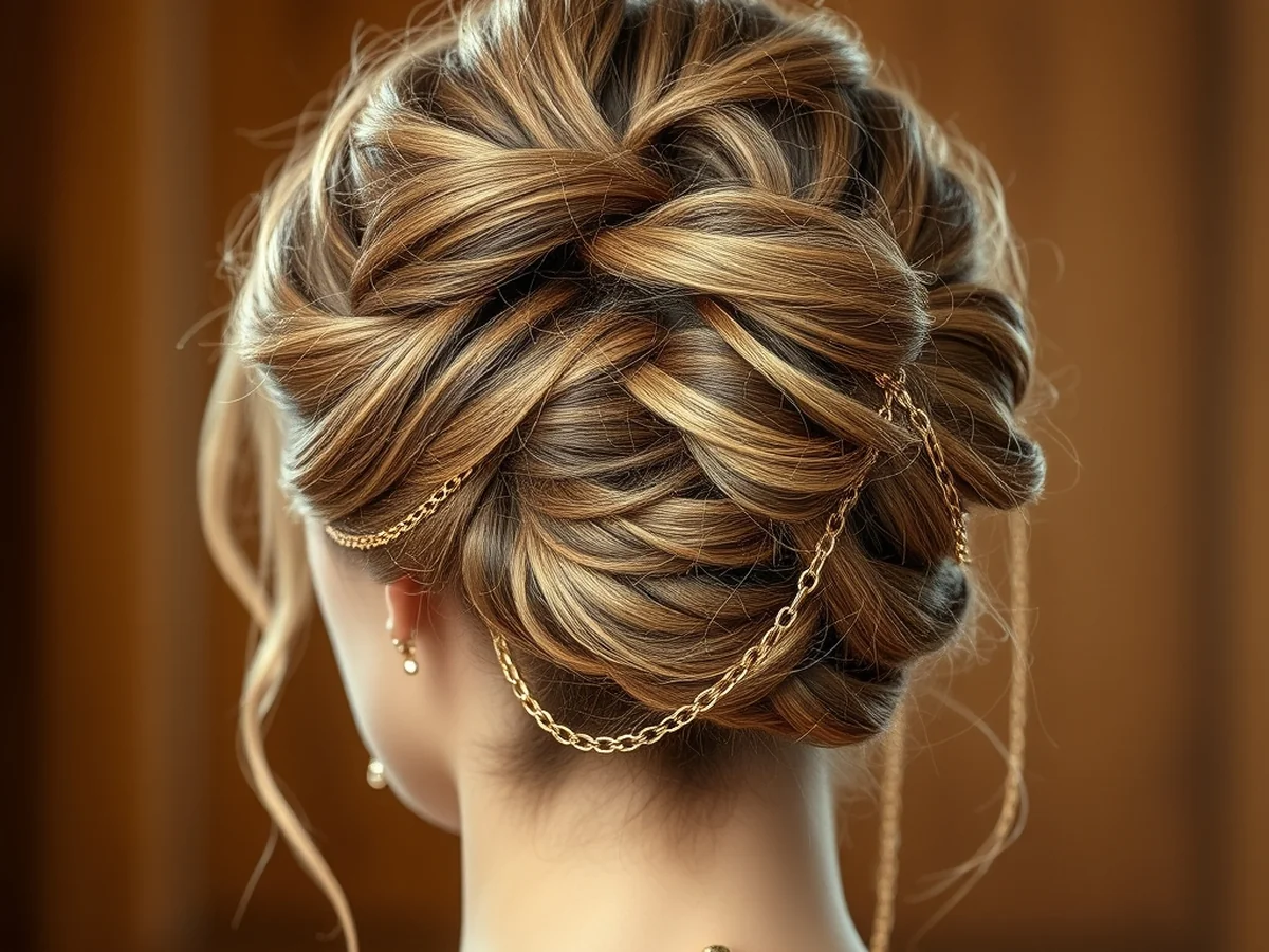 Embellished Updo Styles - must try styles with hair jewelry