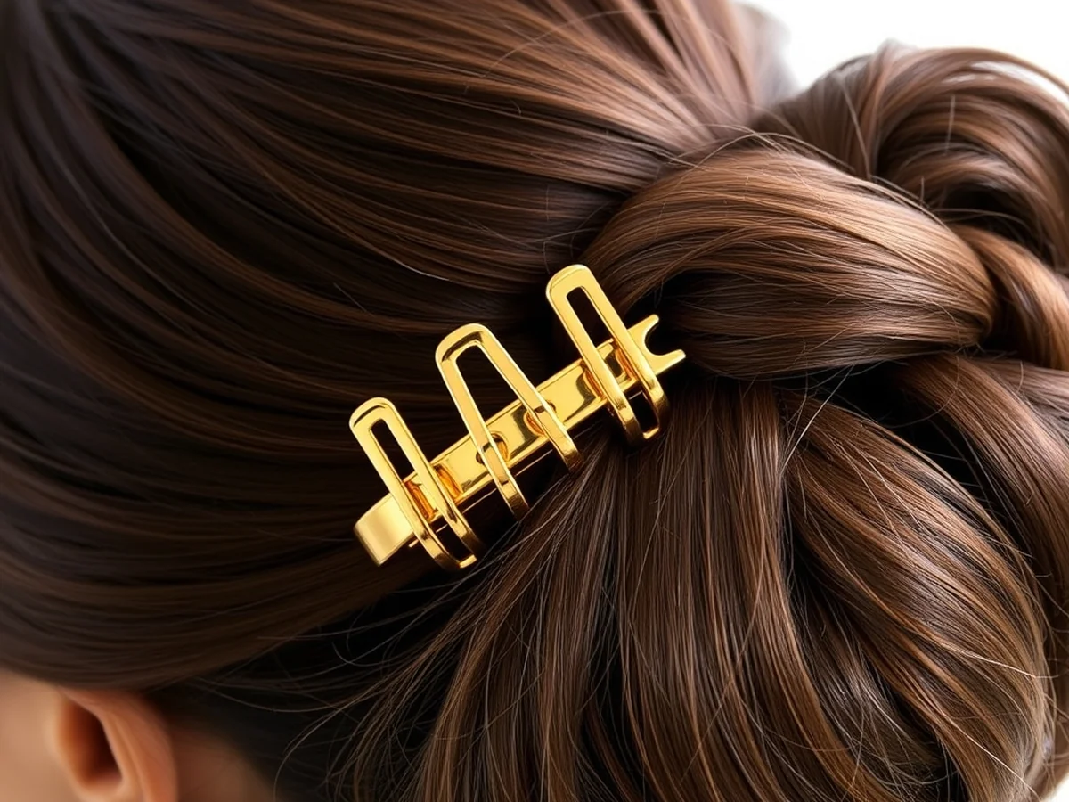 Gold Claw Clips - must try styles with hair jewelry