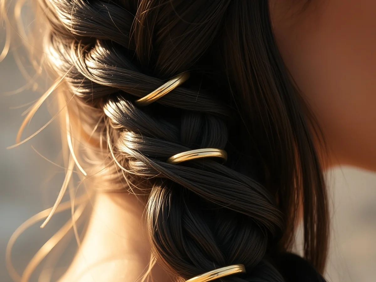 Gold Hair Rings - must try styles with hair jewelry