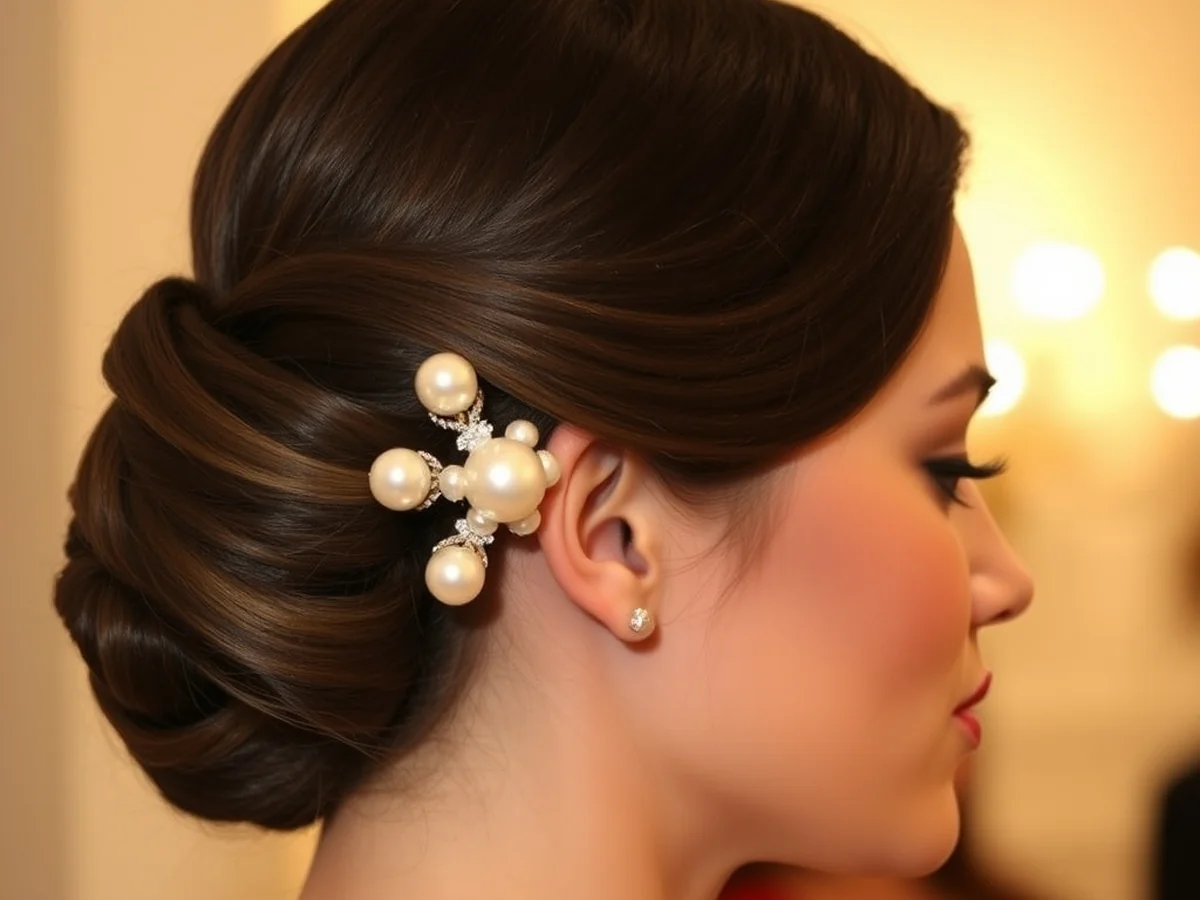 Side Swept Clips - must try styles with hair jewelry