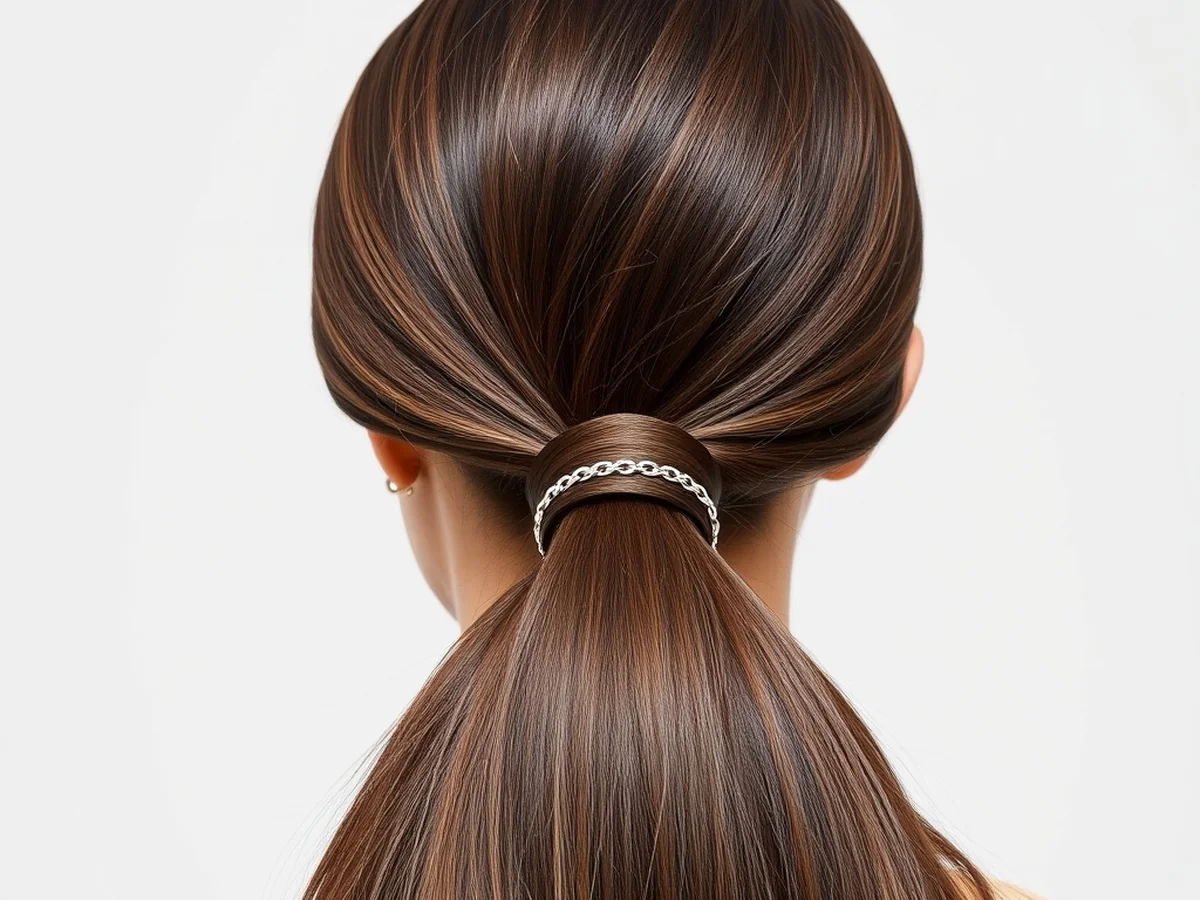 Sleek Ponytail Accents - must try styles with hair jewelry