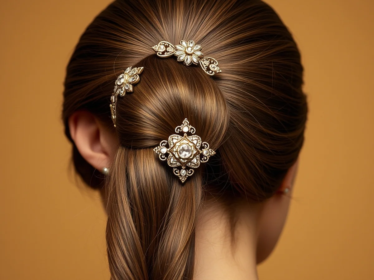 Vintage Hair Brooches - must try styles with hair jewelry