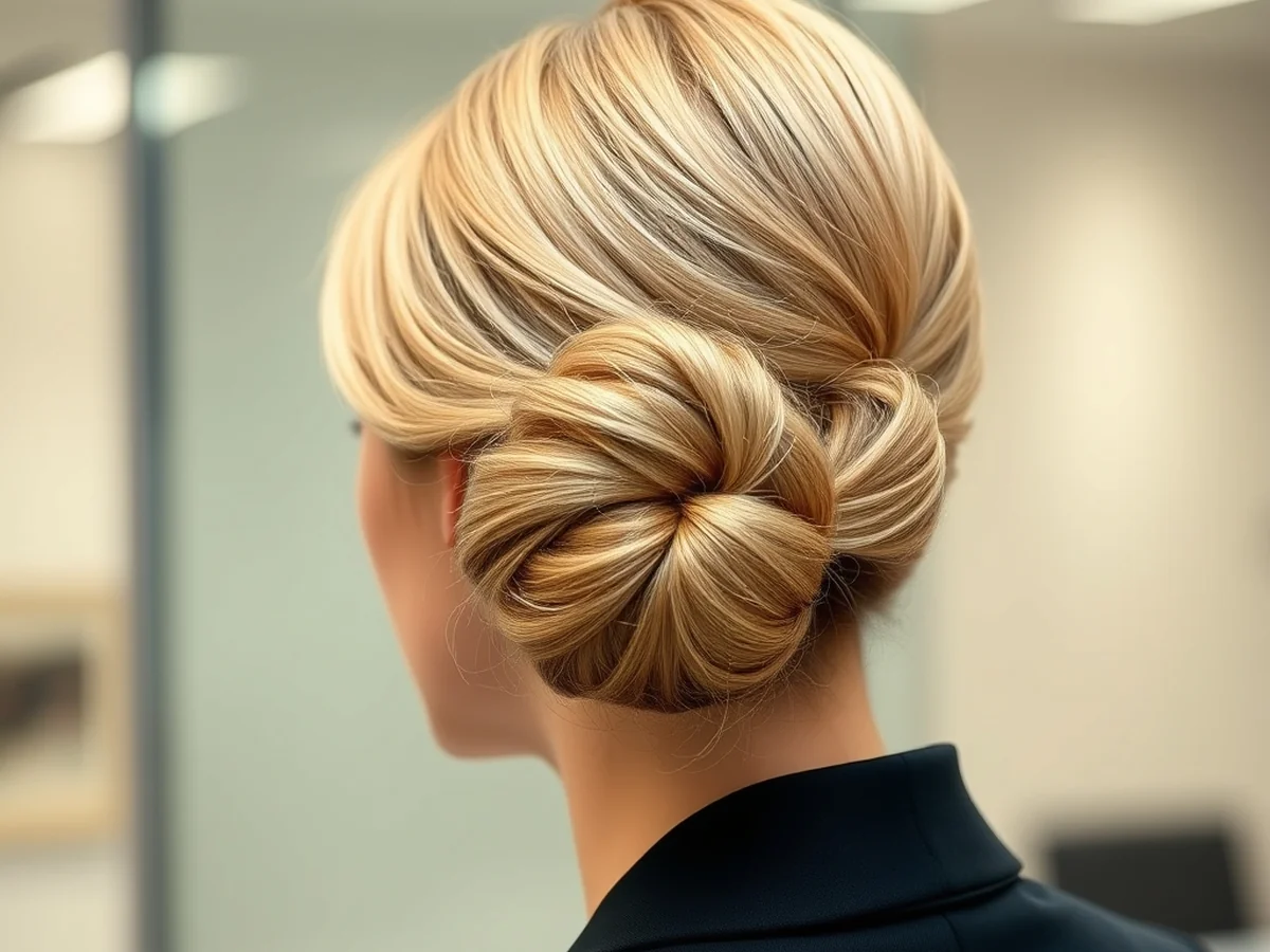 Classic Chignon Bun - office going hairstyle