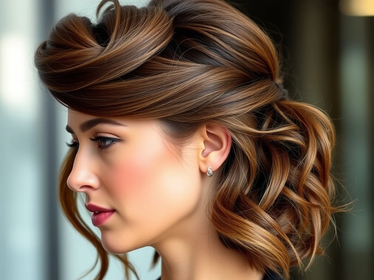 Half Up Twist - office going hairstyle