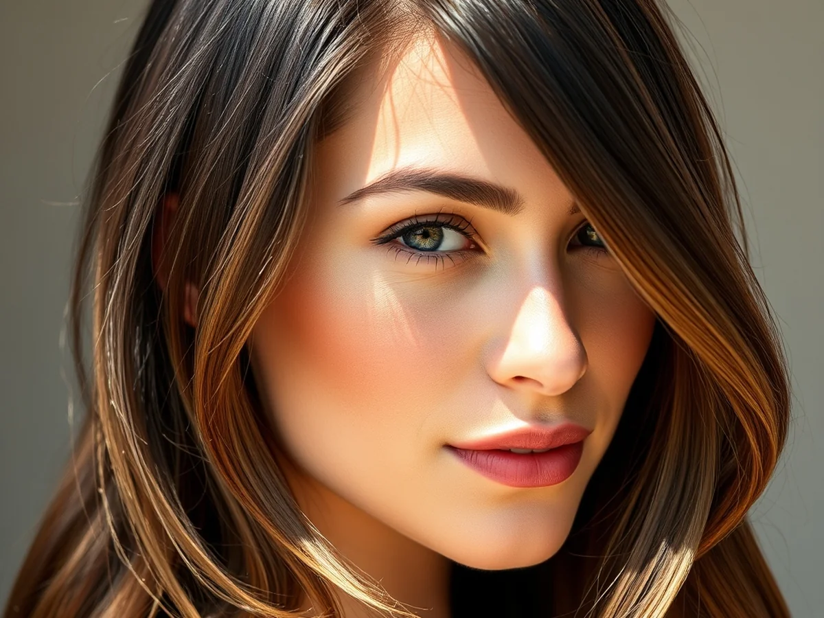 Caramel Highlight Details - spring brunettes hair color