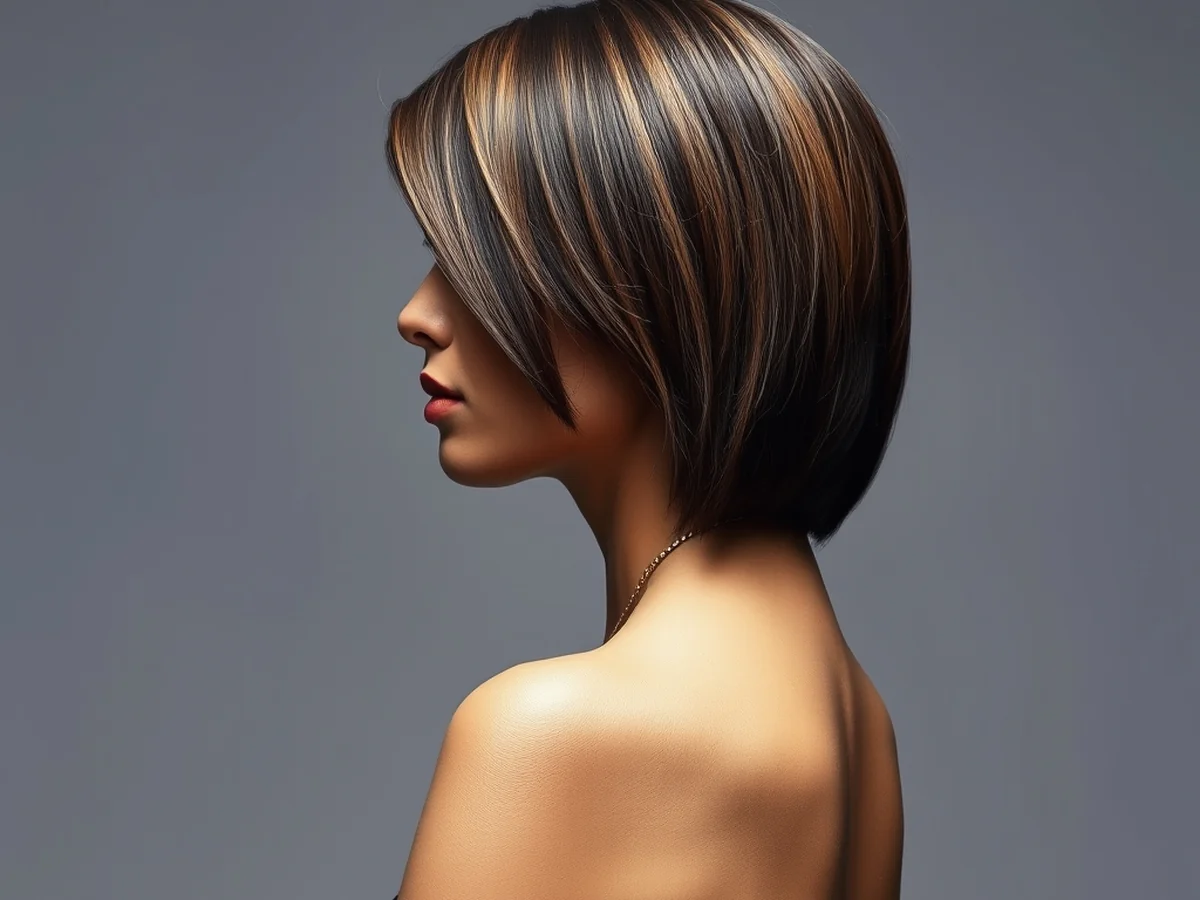 Asymmetrical Wedge Cut - stylish modern wedge haircut