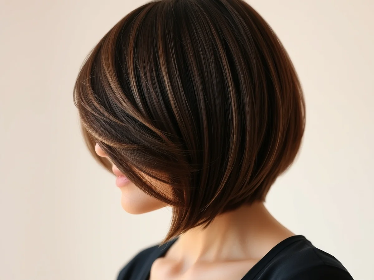 Layered Wedge Bob - stylish modern wedge haircut